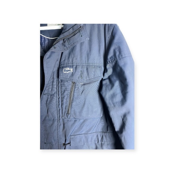 Lacoste Navy Military Field Jacket - Picture 2 of 6